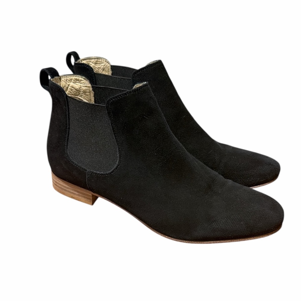 M. Gemi Black Suede Ankle Booties Size 7